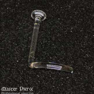 Left-Bend Nostril Screw Glass Retainer