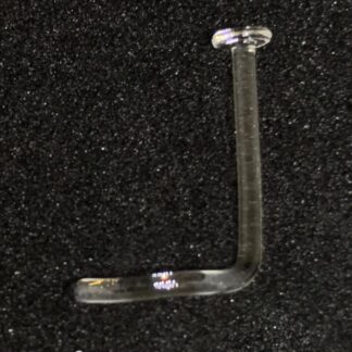 Right-Bend Nostril Screw Glass Retainer