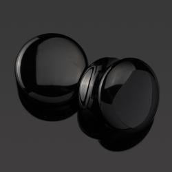 Double Flare Black Obsidian