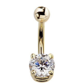 14K Round-Cut Navel